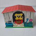 Vintage metalen spaarpot, 13 cm  lang, Ophalen of Verzenden