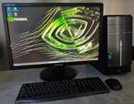 Complete Game PC (Intel i7-RTX 2080-16gb-SSD-SamsungMonitor), Met monitor, 256 GB, Virtual Reality, Refurbished