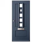 Moderne houten voordeur buitendeur Warmond met glas, Niet ingevuld, 80 tot 100 cm, Niet ingevuld, Nieuw