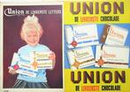 5 vintage advertenties reclames Union chocolade 1963-66, Ophalen