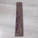 Antieke houten speculaasplank, koekplank 48 x 8 cm, Antiek en Kunst, Antiek | Keukenbenodigdheden, Ophalen of Verzenden