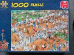 Jan van Haasteren De tennisbaan 1000 stukjes, Hobby en Vrije tijd, Denksport en Puzzels, Ophalen, 500 t/m 1500 stukjes, Zo goed als nieuw