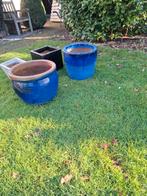 Bloembakken, Ophalen, Rond, Beton, Tuin