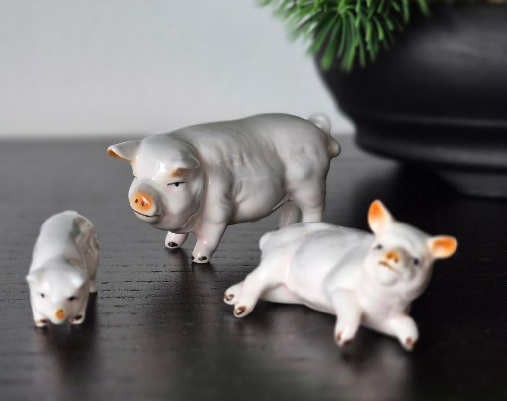 Dieren miniatuur beeldjes oa Bone China, Ophalen of Verzenden, Zo goed als nieuw, Dier