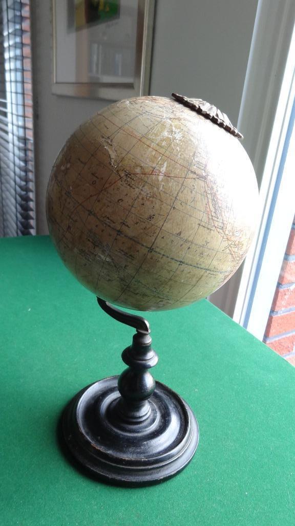 Antieke globeJ Lebegue & co Paris Sphére Terrestre 19e eeuw, Antiek en Kunst, Antiek | Gereedschap en Instrumenten, Ophalen of Verzenden