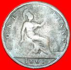 Ⰶ 2 SOLD MISTRESS OF SEAS: GREAT BRITAIN PENNY 1861! SHIP!, Verzenden, Overige landen, Losse munt