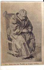 K3009 oude kaart joost van den vondel op hoogen leeftijd, Verzenden, 1920 tot 1940, Ongelopen, Noord-Brabant