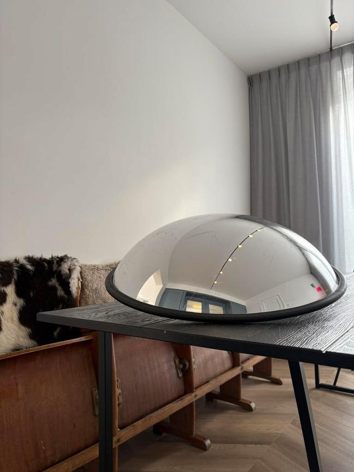 Vintage verkeersspiegel, bolspiegel, spiegel, Antiek en Kunst, Curiosa en Brocante, Ophalen of Verzenden