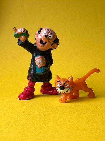 Vintage Garagamel en Azrael van Smurfen PVC Peyo Schleic beschikbaar voor biedingen
