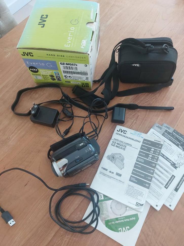 JVC Everio GZ-MG575E digitale Videocamera-Zwart, Audio, Tv en Foto, Videocamera's Digitaal, Gebruikt, Camera, Geheugenkaart, JVC