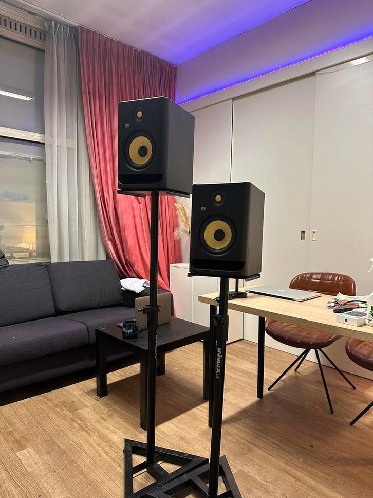 KRK Rokit 7 G4 Studio Bundle + Innox Stands (Pair), Audio, Tv en Foto, Luidsprekers, Front, Rear of Stereo speakers, Overige merken