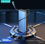 USAMS Powerbank – 30.000 mAh – 65W – Grijs – Quick Charge, Theodoor Colenbranderhof 9, 3059LC Rotterdam, Nederland, Info@currentcomponents.nl