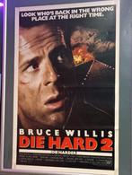 Bioscoopposter ''Die Hard 2 Die Harder'' 1989, Bruce Willis., Deurposter of groter, Ophalen of Verzenden, Film en Tv, Rechthoekig Staand