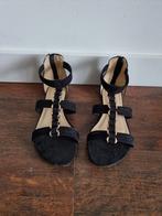 Zwarte sandalen maat 38, Ophalen of Verzenden, Nieuw, Zwart, Sandalen of Muiltjes