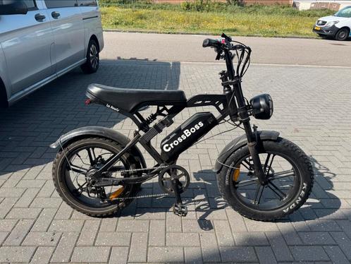 Fatbike crossboss v20 1.5jaar oud, Fietsen en Brommers, Elektrische fietsen, Zo goed als nieuw, Overige merken, 50 km per accu of meer