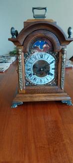 Antieke Tafelklok met Maanfase, Ophalen of Verzenden