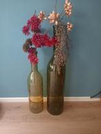 Grote bloemvazen, Ophalen, Minder dan 50 cm, Groen, Glas