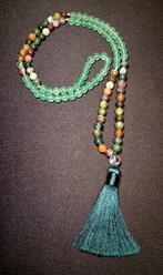 Boho Mala ketting Aventurijn en Indiaase Agaat, Ophalen of Verzenden, Nieuw, Steen of Mineraal, Met edelsteen
