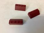 Lego dakpan 2x4 donker rood, Ophalen of Verzenden, Gebruikt, Losse stenen, Lego