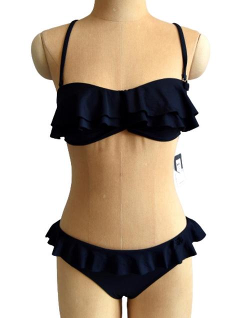 Nieuwe Baku bikini, Frill, zwart, Mt. 34 B, Kleding | Dames, Badmode en Zwemkleding, Nieuw, Bikini, Zwart, Verzenden