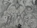 Gustave Doré - Originele gravure ca. 1890 - Baron Munchausen, Verzenden