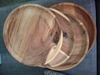Houten onderborden, 4 stuks., Ophalen, Zo goed als nieuw, Rond, Hout