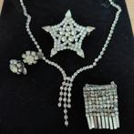 91. Set van strass sieraden, Ophalen of Verzenden, Zo goed als nieuw, Overige materialen