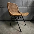 Rieten stoel Rohé Noordwolde Dirk van Sliedregt, Huis en Inrichting, Stoelen, Ophalen, Gebruikt, Zwart, Rohé Noordwolde