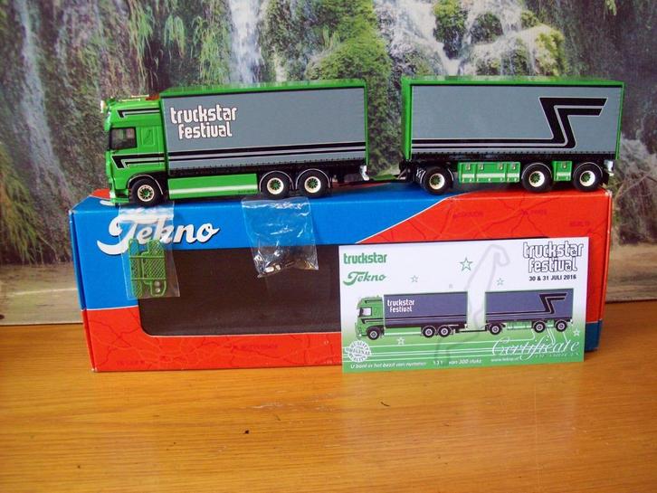 Tekno - Daf XF 106 - SSC - combi Truckstar Festival 2016- 14, Hobby en Vrije tijd, Modelauto's | 1:50, Zo goed als nieuw, Bus of Vrachtwagen