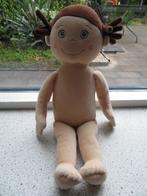 Meisjespop pop met bruin haar Delta Sport Play Tive Lidl, Ophalen of Verzenden, Zo goed als nieuw, Overige typen