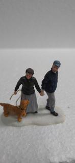 Luville Hagelkorst couple walking poppetjes kerstdorp kerst, Ophalen of Verzenden, Zo goed als nieuw