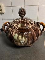 Prachtige, antieke  (Punch) schaal met deksel, Ophalen