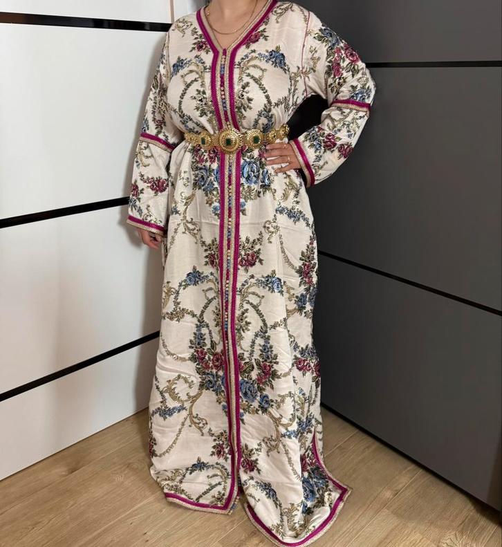 Marokkaanse kaftan hajj omar, Kleding | Dames, Gelegenheidskleding, Gedragen, Overige typen, Maat 38/40 (M), Ophalen of Verzenden