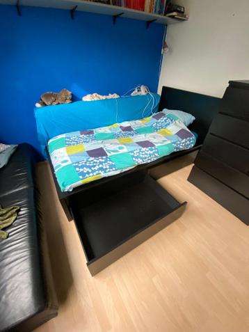 1 persoons bed MALM, IKEA 90*200 - afbeelding 1