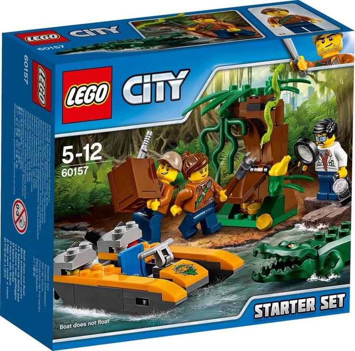 Lego City Jungle Onderzoekers Boot 60157, Kinderen en Baby's, Speelgoed | Duplo en Lego, Zo goed als nieuw, Lego, Complete set