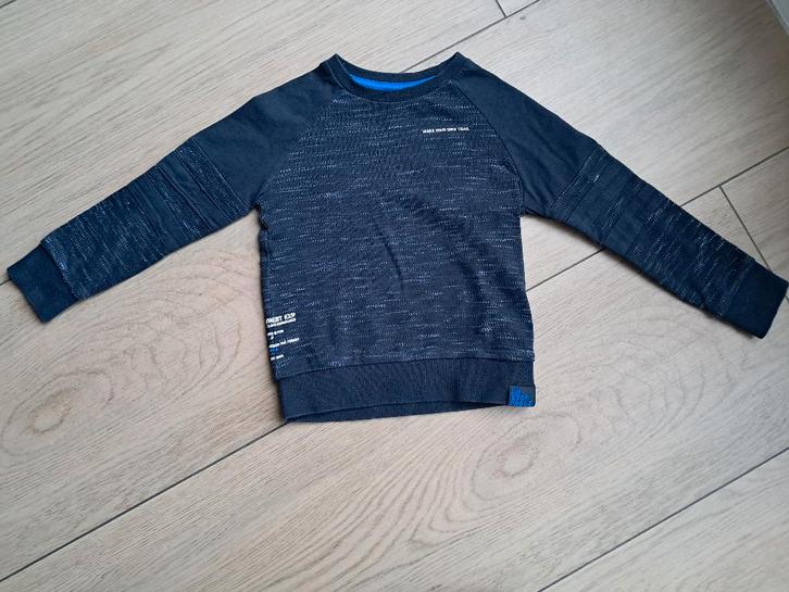 K187 Blauw shirt WE maat 110/116, Kinderen en Baby's, Kinderkleding | Maat 110, Gebruikt, Jongen, Shirt of Longsleeve, Ophalen of Verzenden