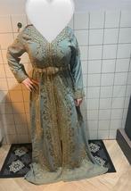 Te koop; Blauwe takshita/Marokkaanse jurk M-XL, Kleding | Dames, Jurken, Maat 38/40 (M), Blauw, Ophalen of Verzenden, Zo goed als nieuw