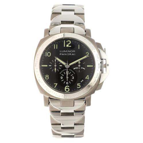 Panerai Luminor Chronograph PAM00072 FULL SET Service 2021, Sieraden, Tassen en Uiterlijk, Horloges | Heren, Zo goed als nieuw
