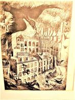 Pentekening, Jacobus Marie Prange, Antiek en Kunst, Kunst | Etsen en Gravures, Ophalen