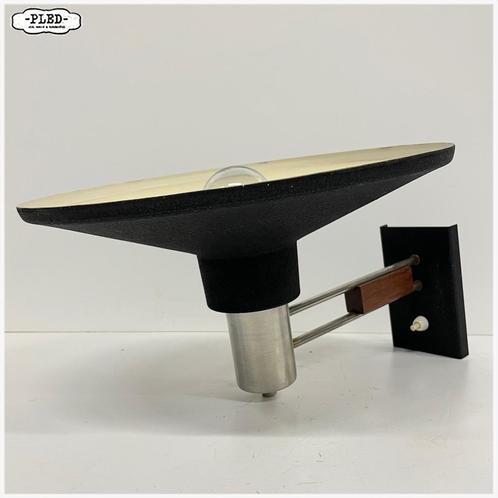 Vintage wandlamp Lamp stijl van Niek Hiemstra, Huis en Inrichting, Lampen | Wandlampen, Zo goed als nieuw, Hout, Metaal, Ophalen of Verzenden