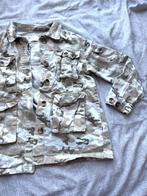Camouflage print denim army jacket Bershka jas, Kleding | Dames, Verzenden, Maat 42/44 (L), Bershka, Gedragen