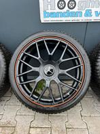 19 inch 5x112 winterbanden Mercedes SL en E class AMG ZGAN, 19 inch, Gebruikt, 255 mm, Hooghwerff banden en velgen