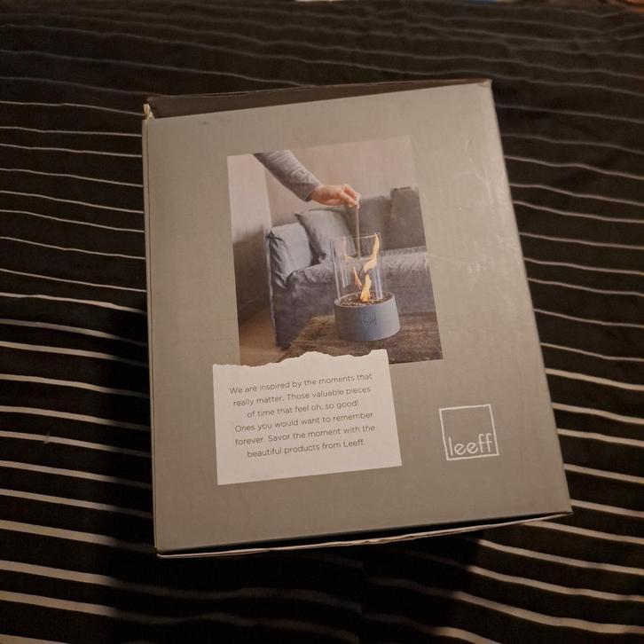 Leeff Stone fire grey, Huis en Inrichting, Haarden, Zo goed als nieuw, Gashaard, Ophalen of Verzenden