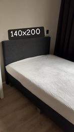 Boxspring “GRATIS OPHALEN” zonder matras, Huis en Inrichting, Ophalen, Zo goed als nieuw, Tweepersoons, Grijs