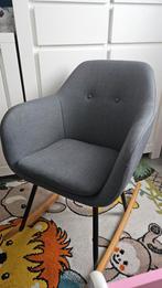 Schommelstoel donkergrijs, Huis en Inrichting, Stoelen, Ophalen, Metaal, Zo goed als nieuw, Eén