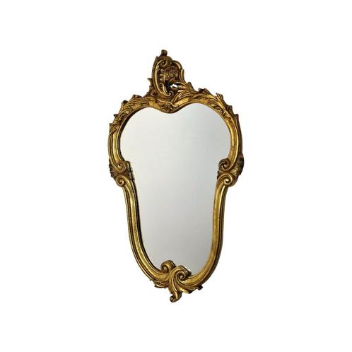 Vintage Franse Gouden Barok Spiegel Rococo Hars Sixties, Antiek en Kunst, Antiek | Spiegels, Minder dan 50 cm, Minder dan 100 cm