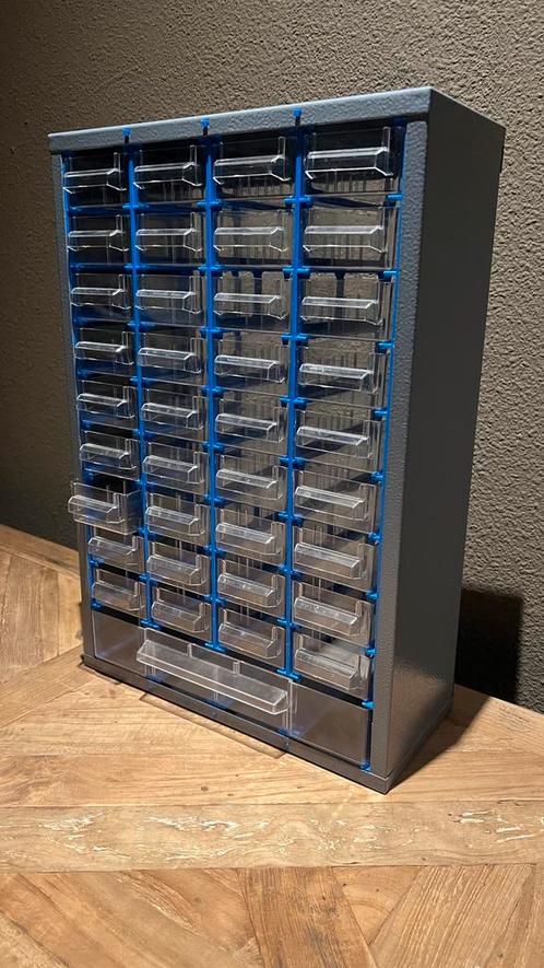 Metalen opberg vakken kast kleune onderdelen, Huis en Inrichting, Kasten | Ladekasten, Zo goed als nieuw, Minder dan 100 cm, 25 tot 50 cm