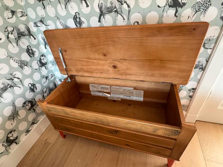Mooie houten speelgoedkist - Zo goed als nieuw!, Huis en Inrichting, Woonaccessoires | Kisten, Zo goed als nieuw, Minder dan 50 cm