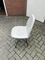 Eetkamer stoeltjes Spoing, Huis en Inrichting, Stoelen, Ophalen, Leer, Zo goed als nieuw, Grijs