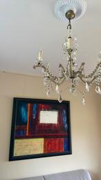 Oude 124cmx 108 cm grote brocante houten schilderijlijst, Ophalen, Gebruikt, Hout, 75 cm of meer